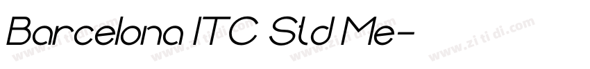 Barcelona ITC Std Me字体转换